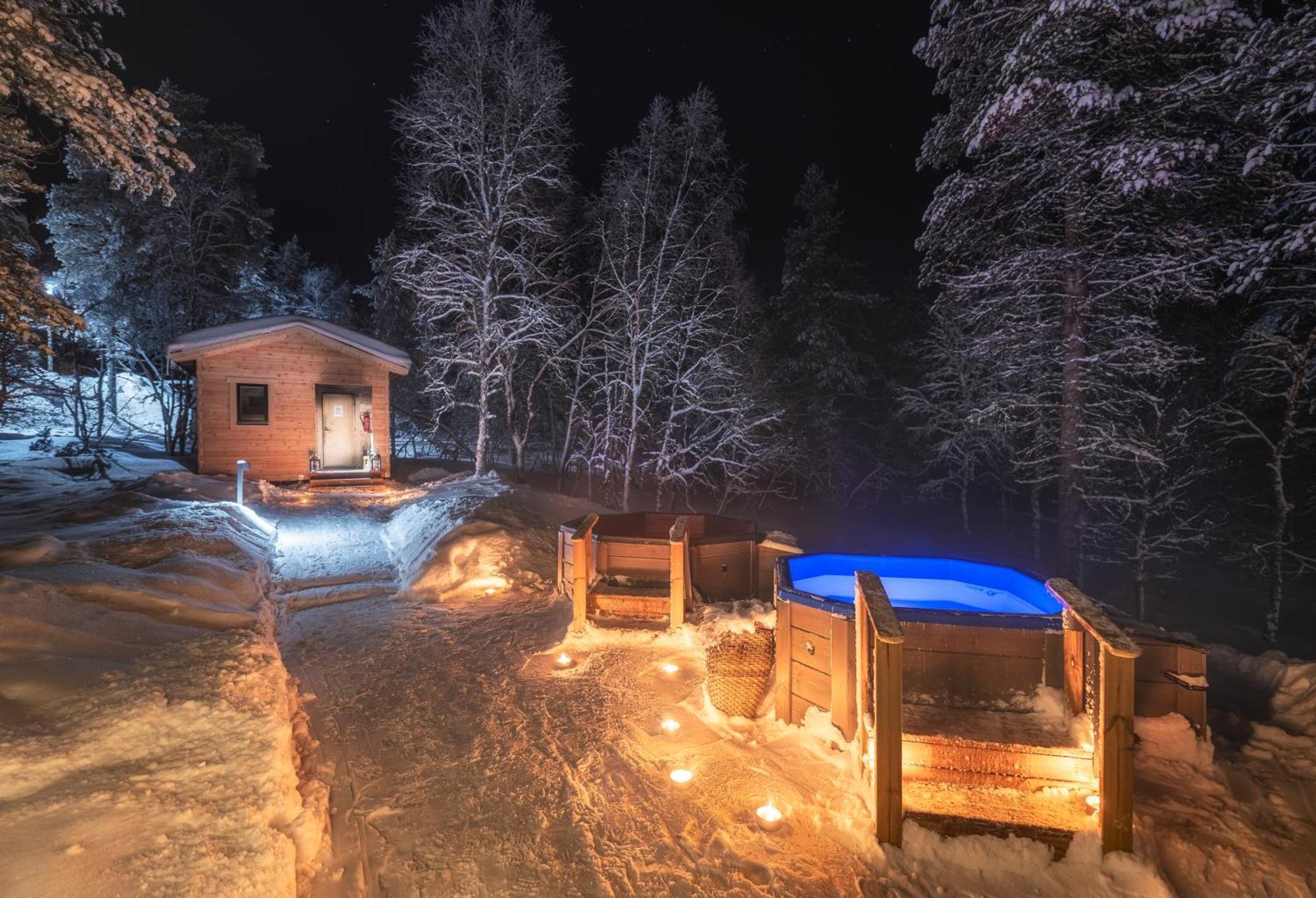Kuukkeli Log Houses Aurora Resort Saariselka Exterior foto