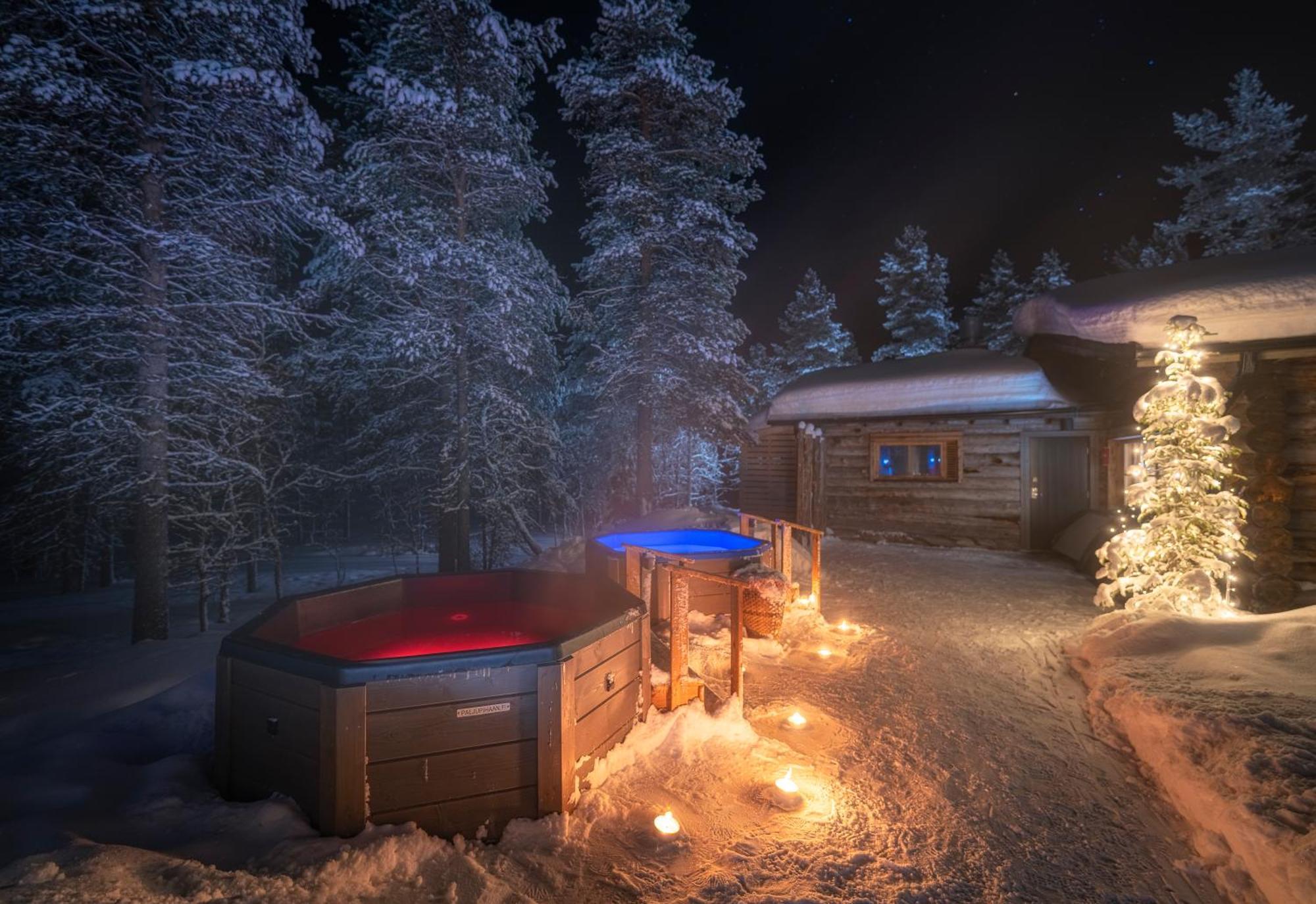 Kuukkeli Log Houses Aurora Resort Saariselka Exterior foto