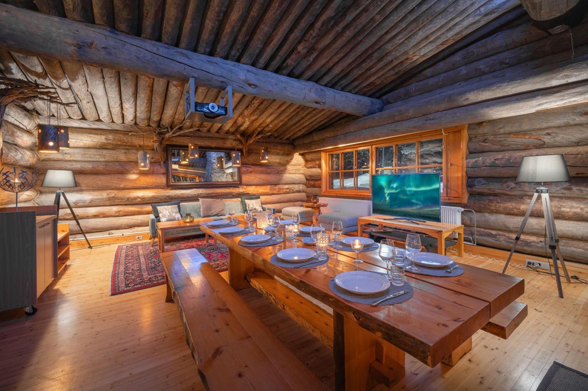 Kuukkeli Log Houses Aurora Resort Saariselka Exterior foto