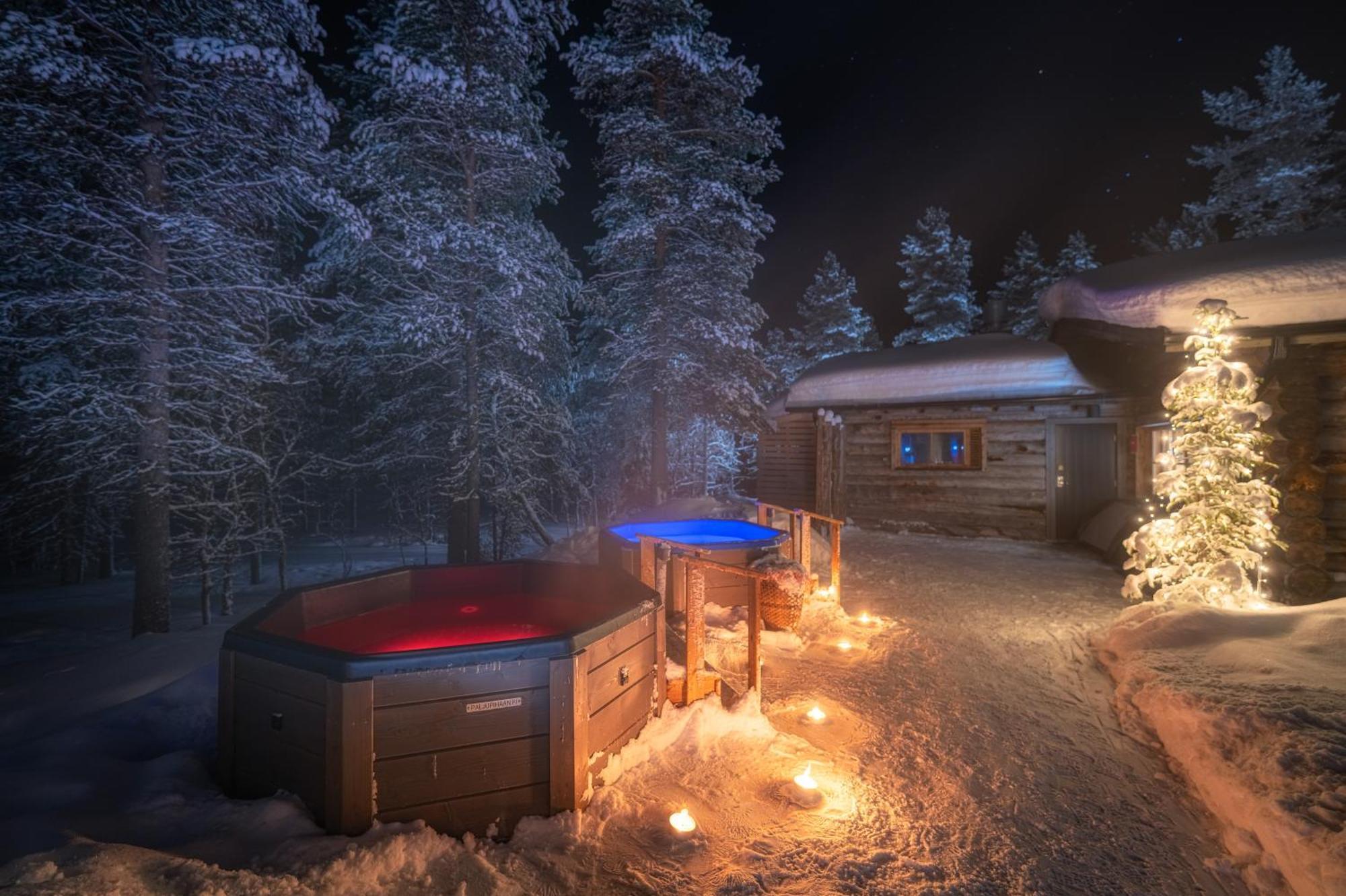 Kuukkeli Log Houses Aurora Resort Saariselka Exterior foto