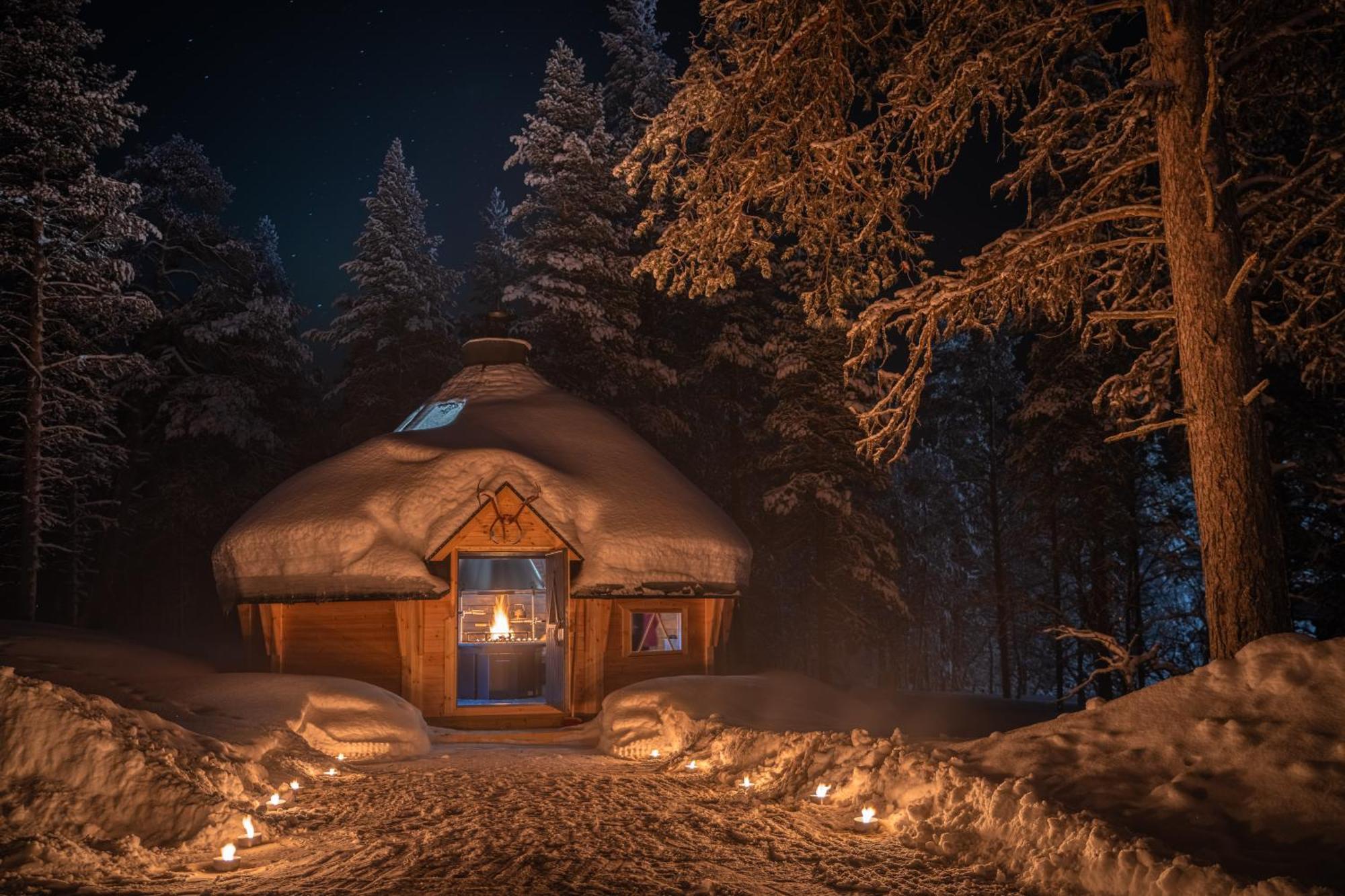 Kuukkeli Log Houses Aurora Resort Saariselka Exterior foto