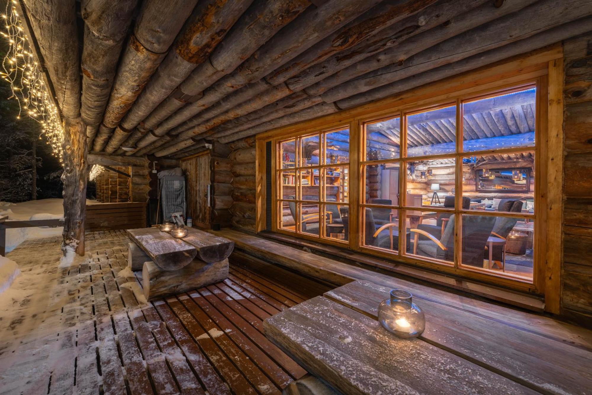 Kuukkeli Log Houses Aurora Resort Saariselka Exterior foto