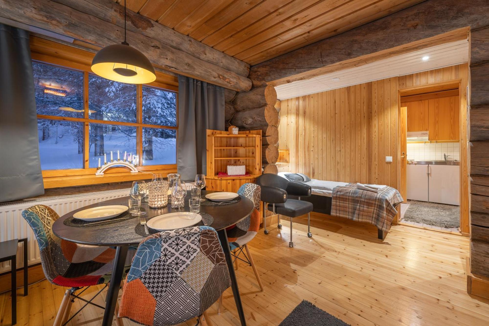 Kuukkeli Log Houses Aurora Resort Saariselka Exterior foto